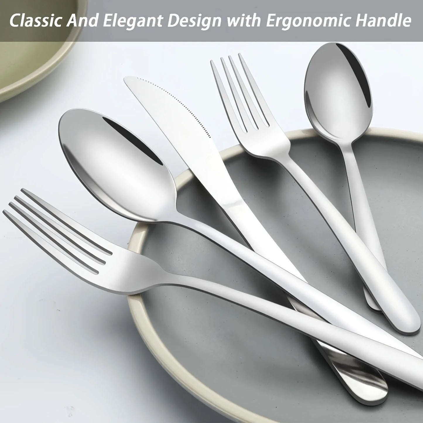 Stainless Steel Silverware  60/90 Pcs