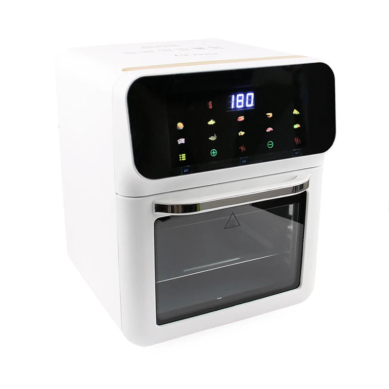 Deep Fryer Oil-free LED Touchscreen 360° Baking Light Wave Convection Oven