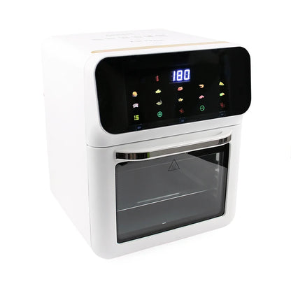 Deep Fryer Oil-free LED Touchscreen 360° Baking Light Wave Convection Oven
