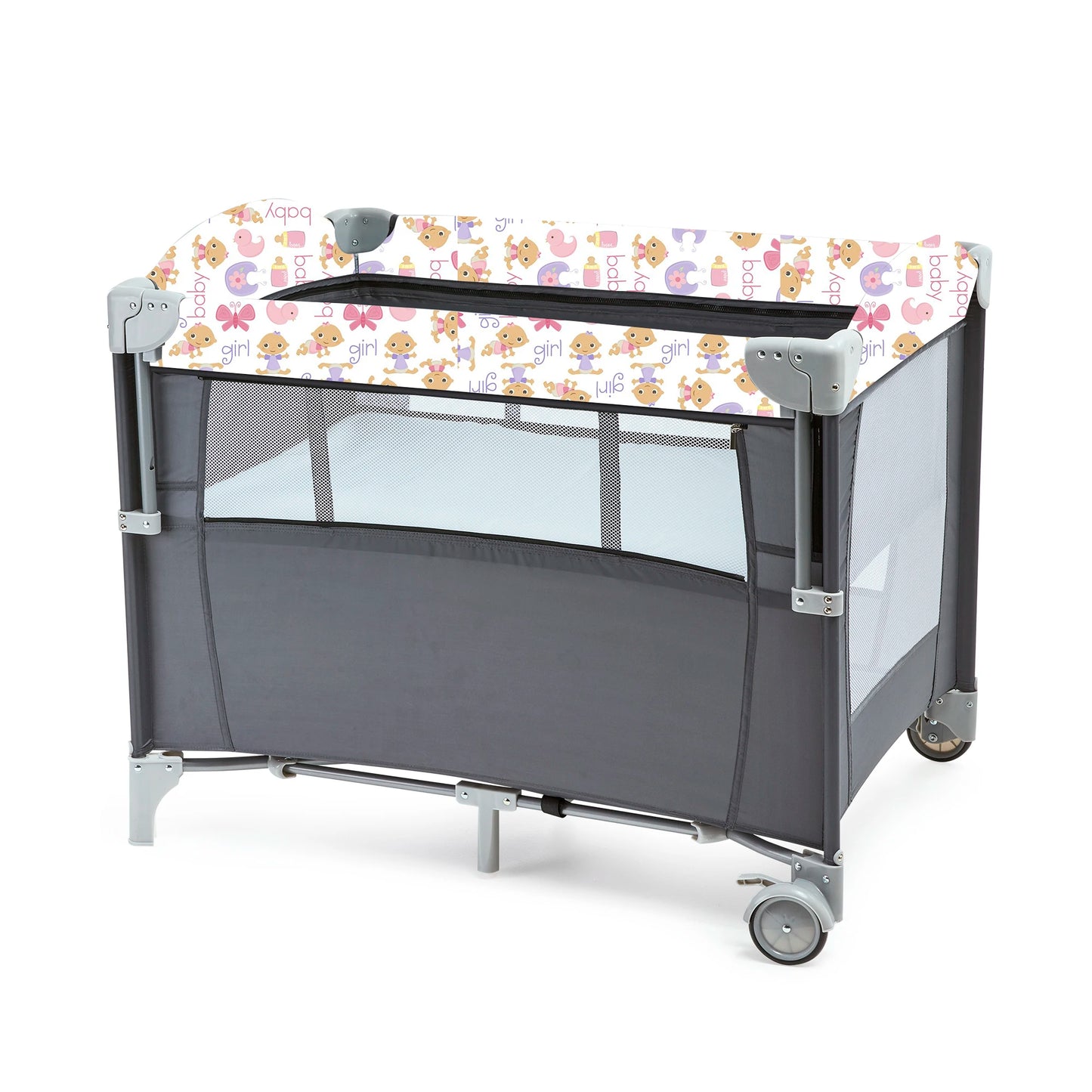 Pack n Play Portable Playard with Bassinet Travel Crib. Converts from  Folding Nursery Bed Playpen to  Changing Table Newborn to Toddler.