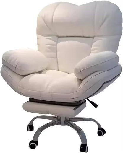 Dark Gray Recliner Gaming Chair - Home Office Desk Chair with Lift, Comfortable Armchair for Living Room & Bedroom