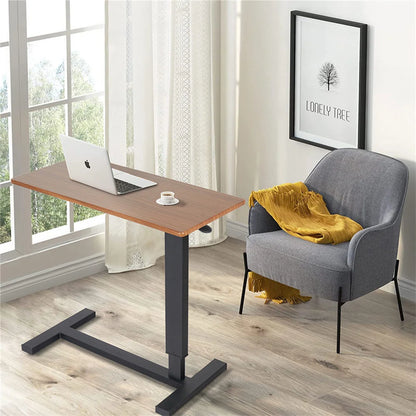 Large Rolling Desk Height Adjustable Table Stand for Hospital US Bedside Tray, LapTop Desk