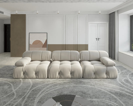 104" Minimalist Convertible Couches 3 Seats
