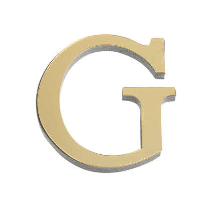 LETTERS
10CM 26 English Wall Sticker 3D Mirror Acrylic Gold Wall Sticker Decals Self-Adhesive