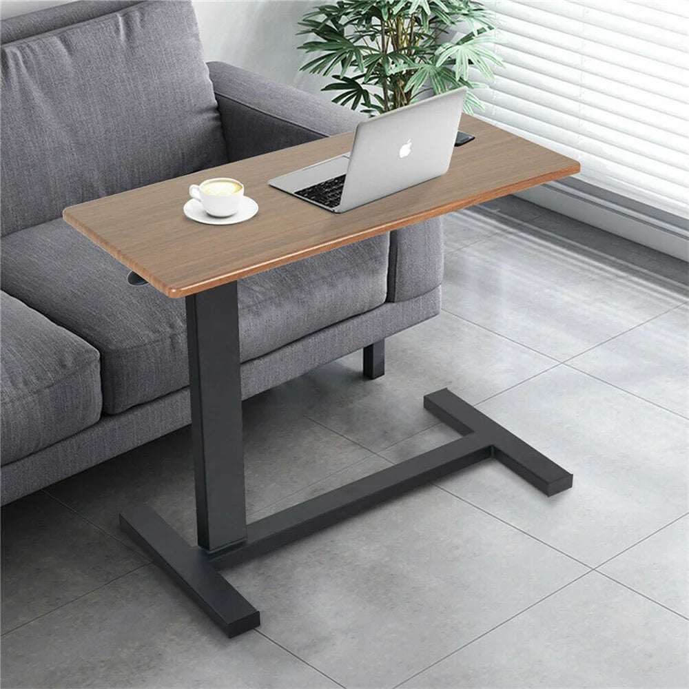 Large Rolling Desk Height Adjustable Table Stand for Hospital US Bedside Tray, LapTop Desk