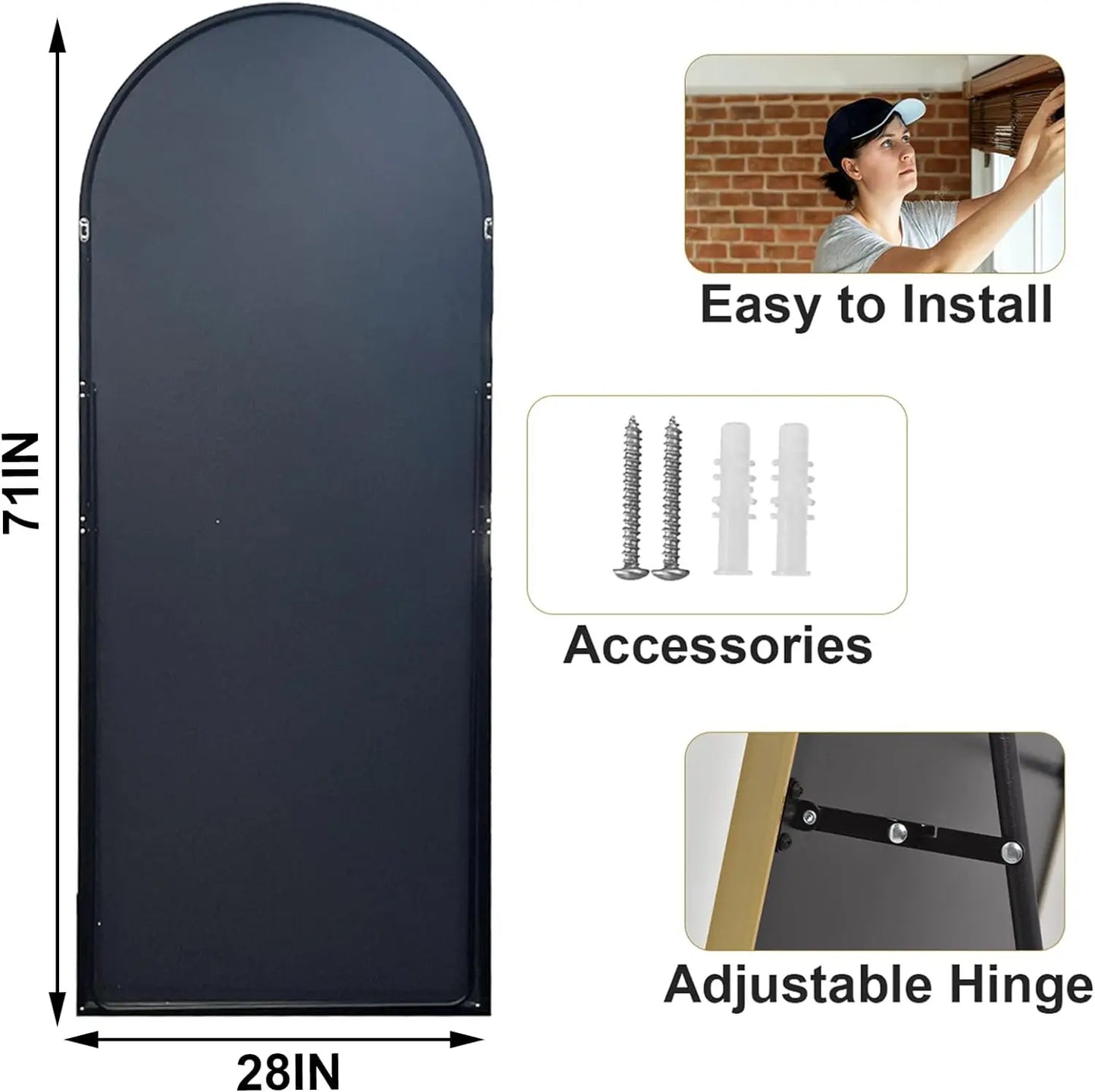 Extra Large Full Length Floor Mirror
