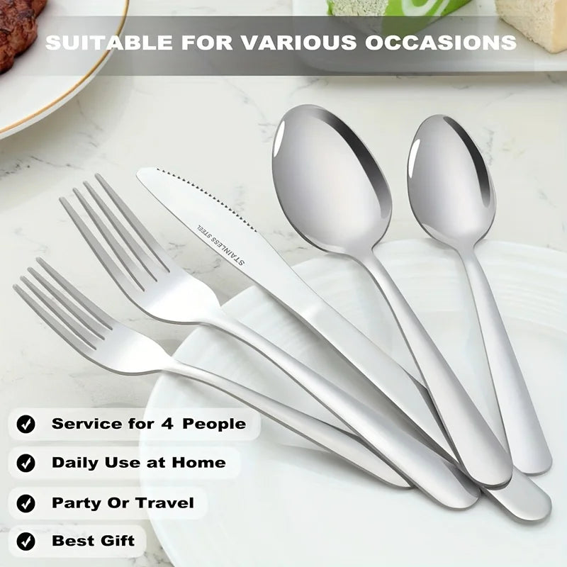 Stainless Steel Silverware  60/90 Pcs