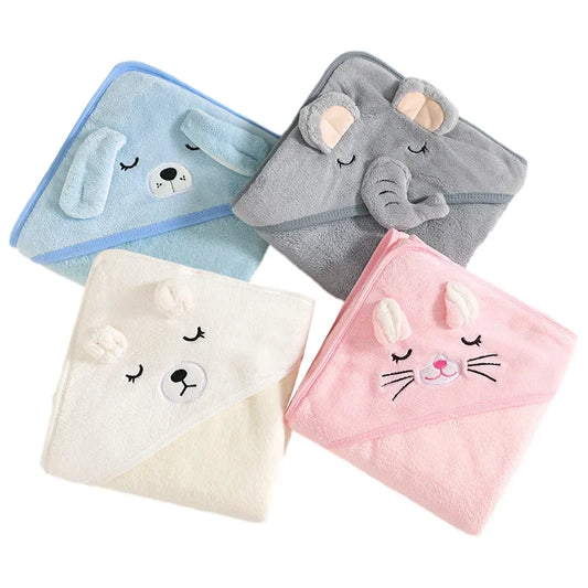 BABY BATH TOWELS
Cartoon Animal Soft Newborn Hooded Blanket Toddler Bathrobe Warm Sleeping Swaddle Wrap