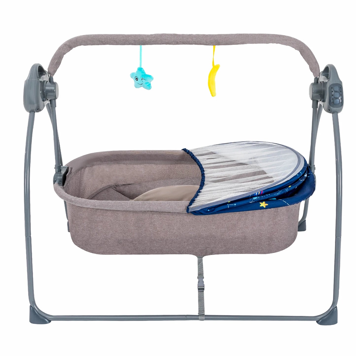 5 Speeds Electric Stand Crib Auto Rocking Chair Bed with Remote Control
FOR  0-18 Months Newborn Babies