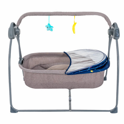 5 Speeds Electric Stand Crib Auto Rocking Chair Bed with Remote Control
FOR  0-18 Months Newborn Babies