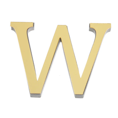 LETTERS
10CM 26 English Wall Sticker 3D Mirror Acrylic Gold Wall Sticker Decals Self-Adhesive