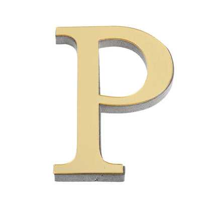 LETTERS
10CM 26 English Wall Sticker 3D Mirror Acrylic Gold Wall Sticker Decals Self-Adhesive