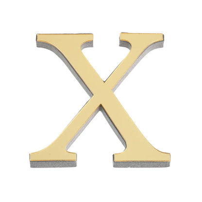 LETTERS
10CM 26 English Wall Sticker 3D Mirror Acrylic Gold Wall Sticker Decals Self-Adhesive