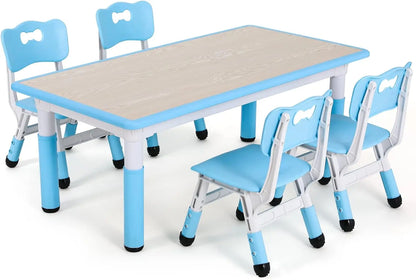 Height Adjustable Toddler Table & Chairs (4)