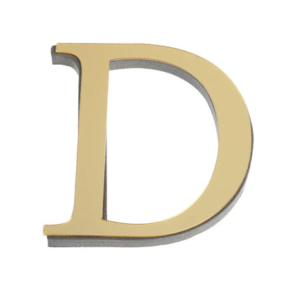 LETTERS
10CM 26 English Wall Sticker 3D Mirror Acrylic Gold Wall Sticker Decals Self-Adhesive