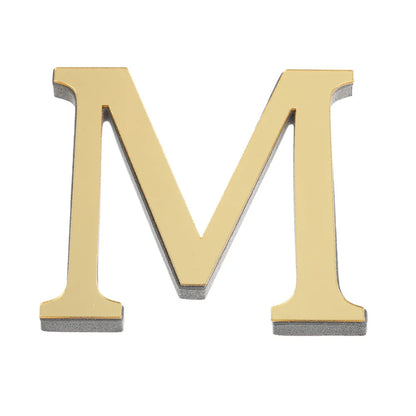 LETTERS
10CM 26 English Wall Sticker 3D Mirror Acrylic Gold Wall Sticker Decals Self-Adhesive