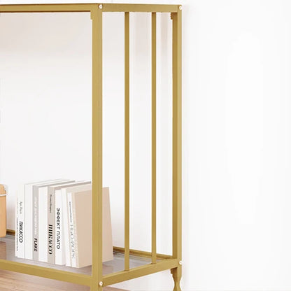 Multi-Function Table:  Console Table,  Sofa Tables , Narrow Entryway Table with Glass Shelf,  Behind Couch Table for Living Room