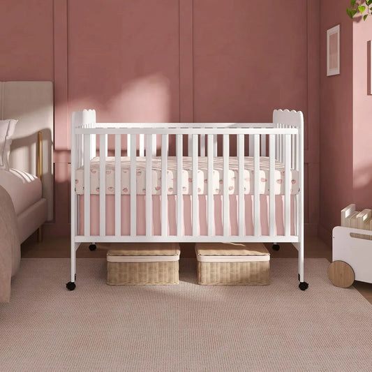 White, Gold Certified, Adjustable Mattress Heights, Convertible Crib to Toddler Bed