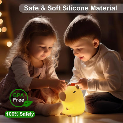 Night Lights - Cute Kids Animal Shape 3 Changing Modes USB-C Rechargeable LED  with Remote Control