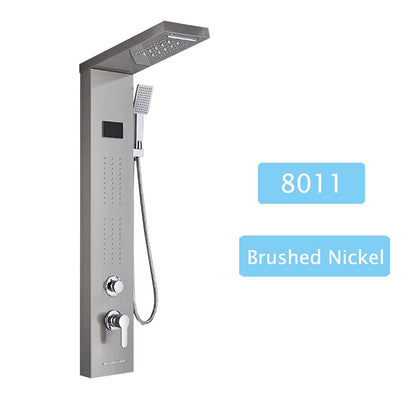 Luxury LED Spa Massage Jet Shower Head & Panel