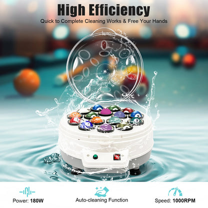 BILLARD BALL CLEANER
16 Automatic Billiard Ball Cleaner, Electric Billiard Ball Cleaner, Polishing Machine for Billiard Balls