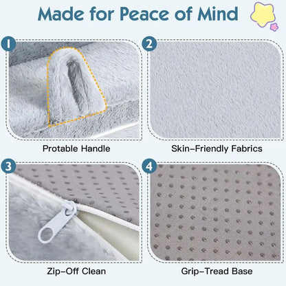 Washable Tri Folding Toddler Floor Nap Mat